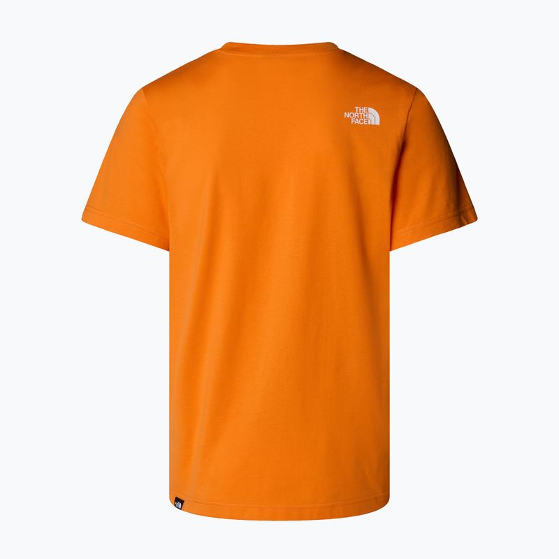 Pánské tričko The North Face Easy digital orange/tnf white 2