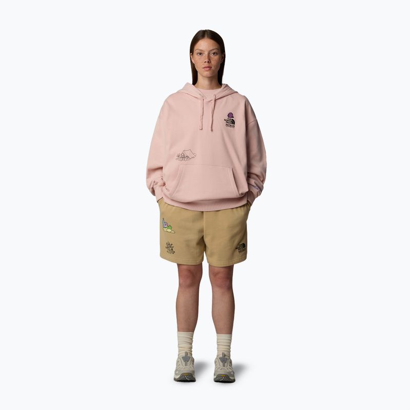 Mikina The North Face Mountain Cleanup Over Hoodie pink moss 2
