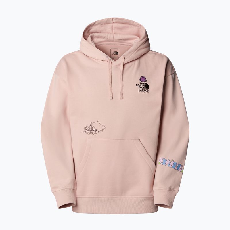 Mikina The North Face Mountain Cleanup Over Hoodie pink moss 4