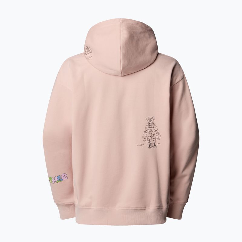 Mikina The North Face Mountain Cleanup Over Hoodie pink moss 5