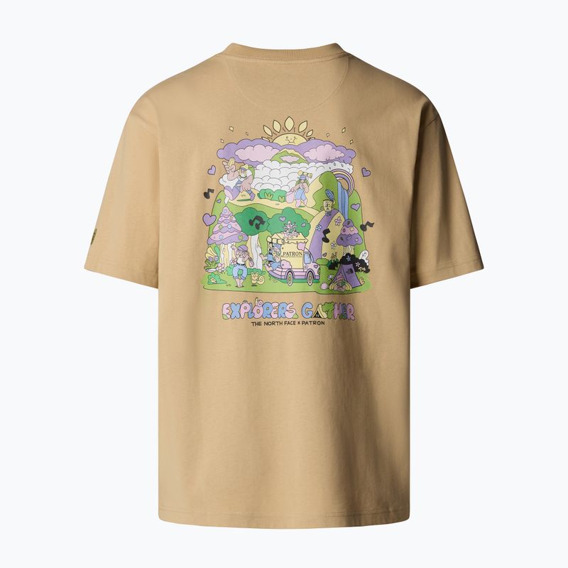 Pánské tričko The North Face Reflective Box Nse Tee khaki stone 5