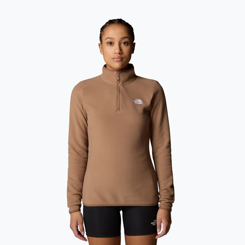 Dámská mikina The North Face 100 Glacier 1/4 Zip latte