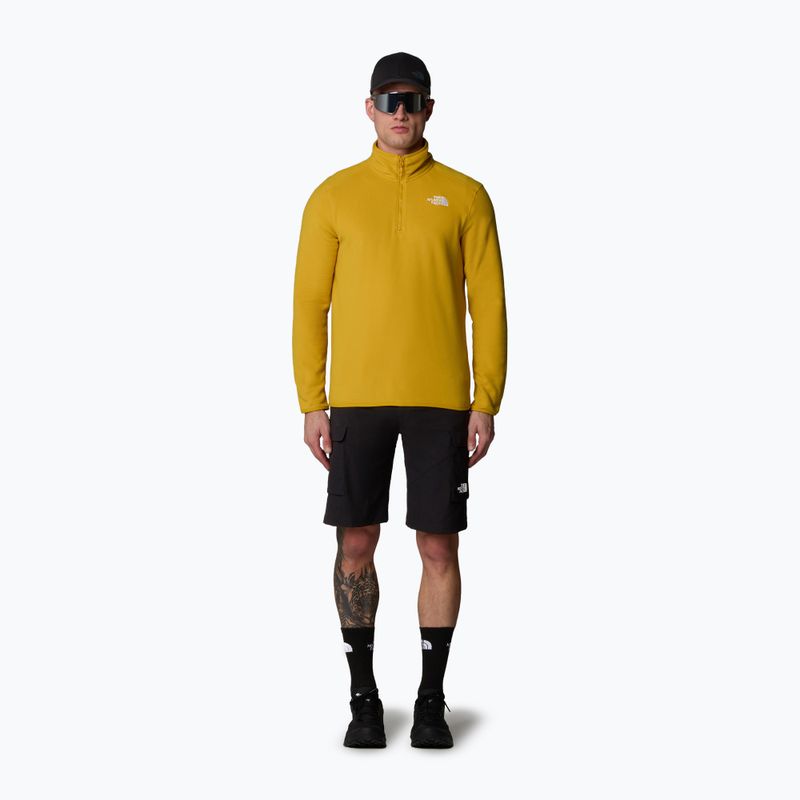 Pánská mikina  The North Face 100 Glacier 1/4 Zip turmeric 2