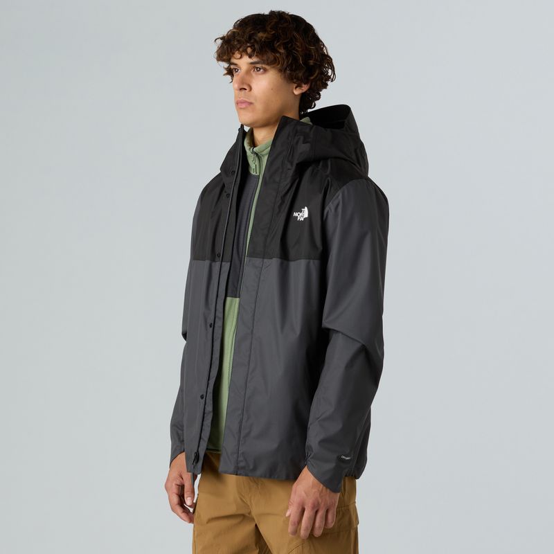 Pánská nepromokavá bunda The North Face Quest Zip-In asphalt grey/black 3