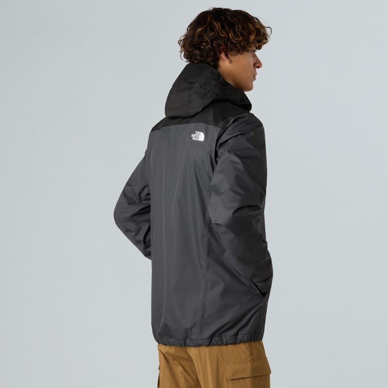 Pánská nepromokavá bunda The North Face Quest Zip-In asphalt grey/black 4