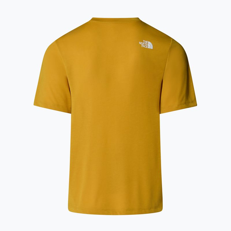 Pánské tričko The North Face Mountain Foundation Coordinates Tee turmeric 5