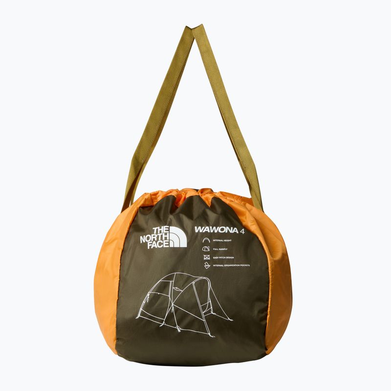 Kempinkový stan pro 4 osoby The North Face Wawona 4P light exuberance orange/ timber tan/ new taupe green  13