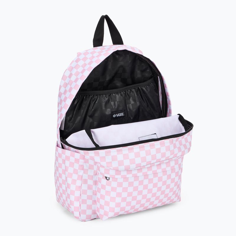 Dětský městský batoh Vans Old Skool Grom Check 18 l coral blush  4