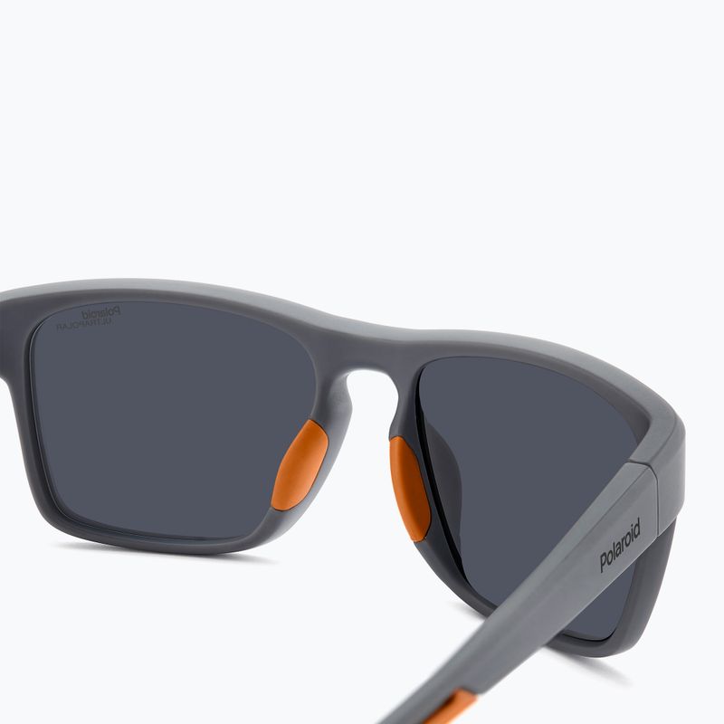 Pánské sluneční brýle Polaroid PLD 7052/S matte grey/silver mirror polarized high contrast 5