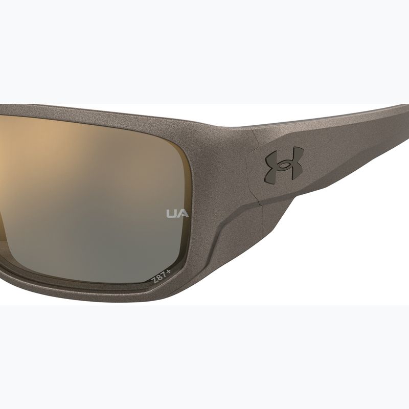 Pánské sluneční brýle Under Armour Attack MD S3 brwn metlzed/gold mirror oleophobic 7