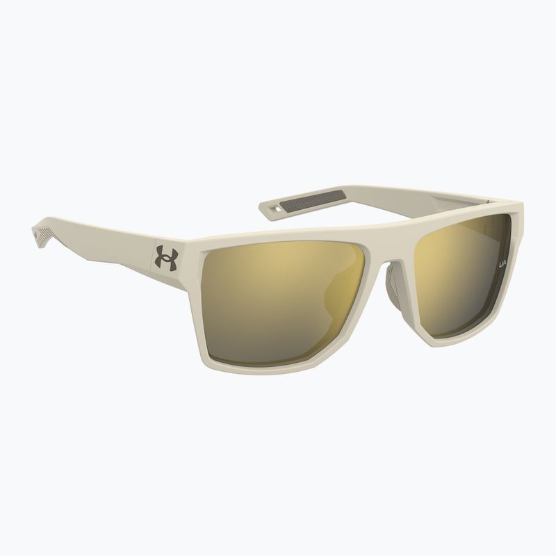 Pánské sluneční brýle Under Armour Launch 2/G S3 khaki/gold mirror