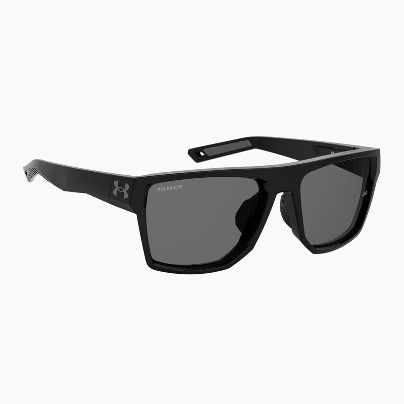 Pánské polarizační sluneční brýle Under Armour Launch 2/G S3 black/grey