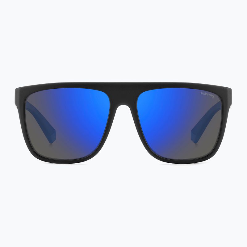 Pánské sluneční brýle Polaroid PLD 2162/S matte black blue/blue mirror polarized 3