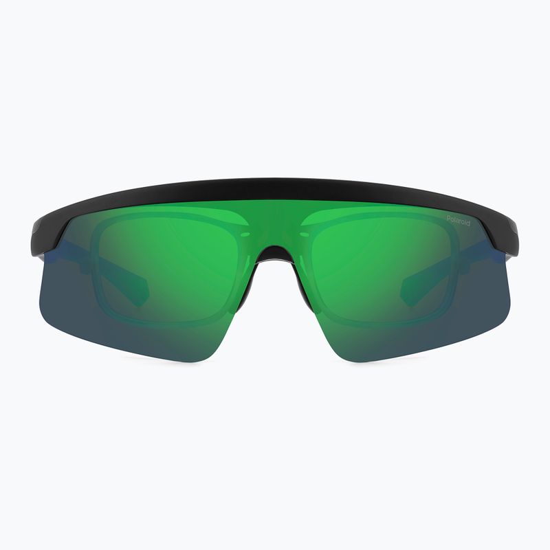 Pánské sluneční brýle Polaroid PLD 7056/CI/S matte black green/greygreen mirror polarized 3