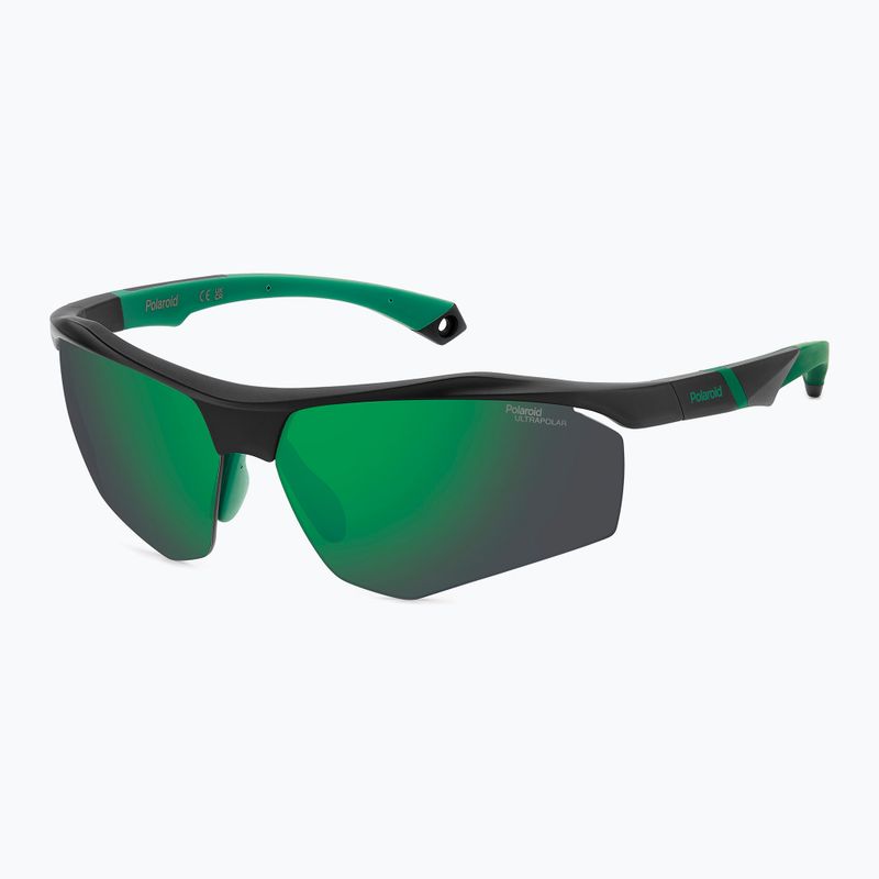 Pánské sluneční brýle Polaroid PLD 7055/S matte black green/green mirror polarized hc 2
