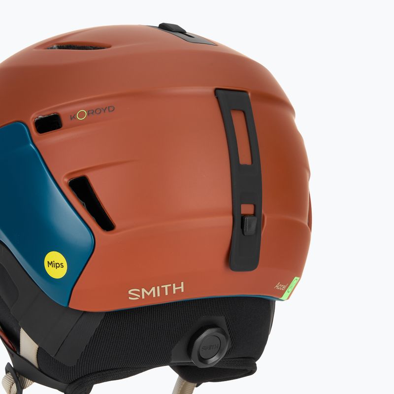 Lyžařská helma  Smith Accel MIPS matte rust steel 8