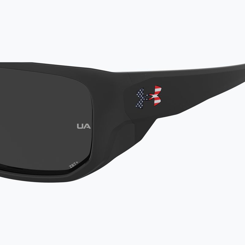 Pánské sluneční brýle Under Armour Attack 2 black multicolor/grey polarized oleophobic 7