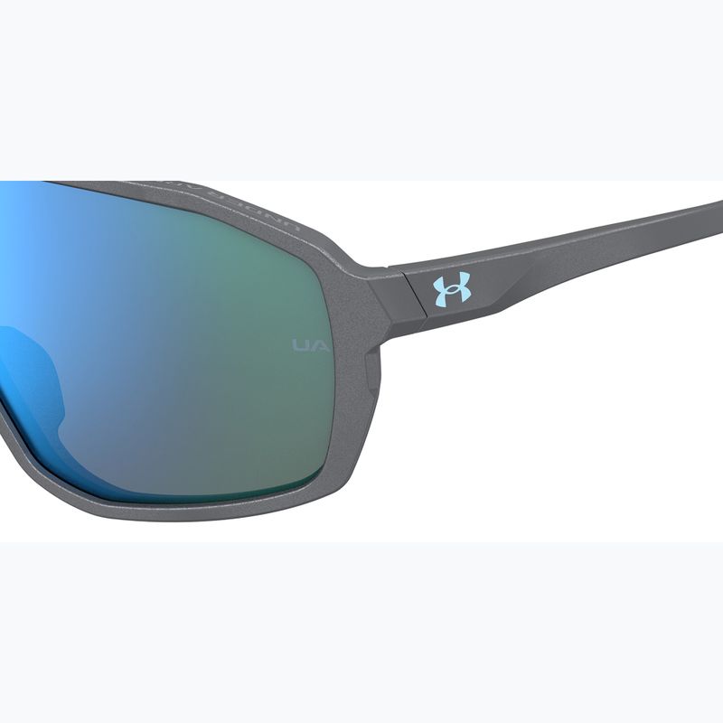 Dětské sluneční brýle Under Armour Gameday Jr S3 metalized grey/blue multilayer 7