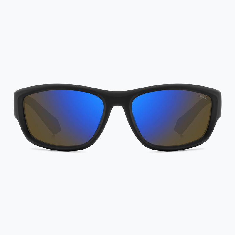 Pánské sluneční brýle Polaroid PLD 2166/S matte black blue/blue mirror polarized 3