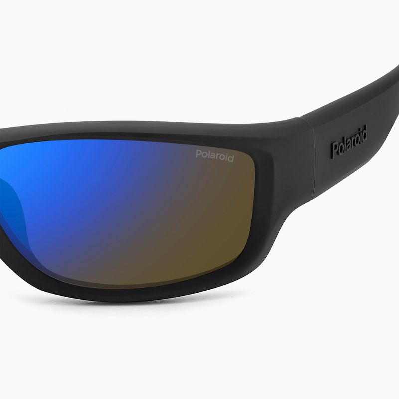 Pánské sluneční brýle Polaroid PLD 2166/S matte black blue/blue mirror polarized 8