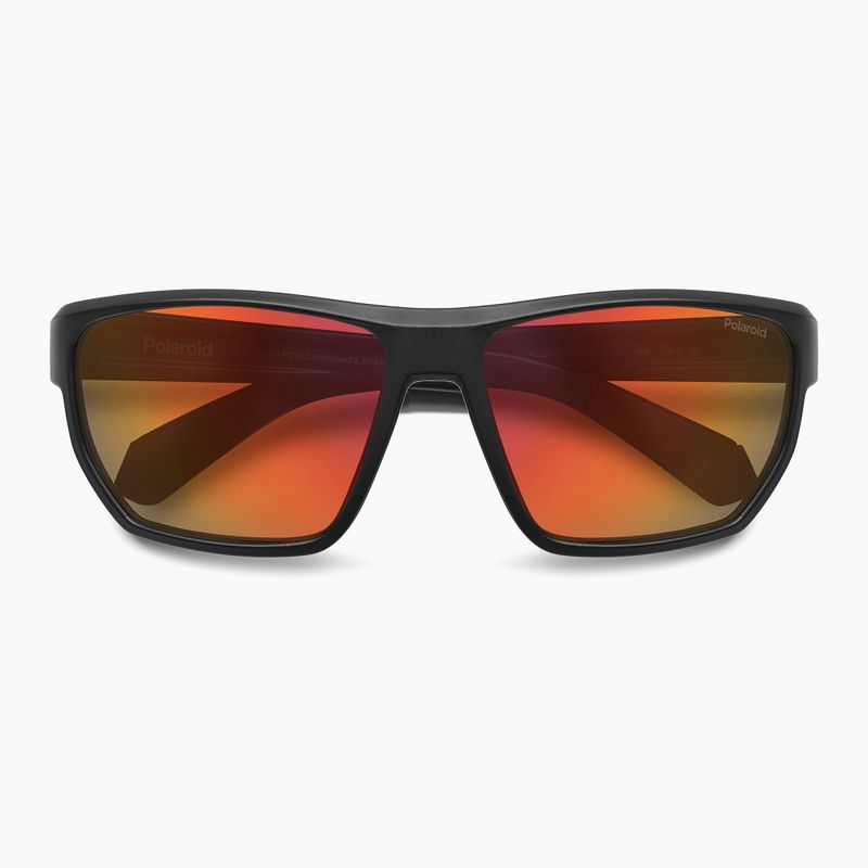 Pánské sluneční brýle Polaroid PLD 7057/S matte black orange/red multilayer polarized 4