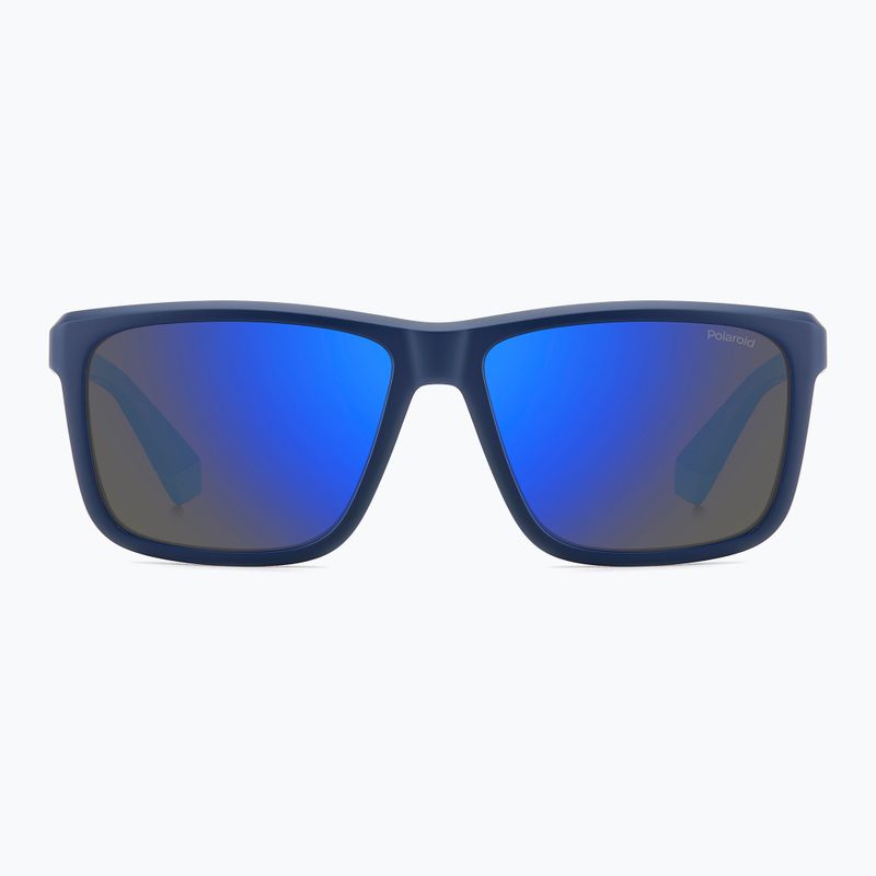 Pánské sluneční brýle Polaroid PLD 2164/S matte blue/blue mirror polarized 3