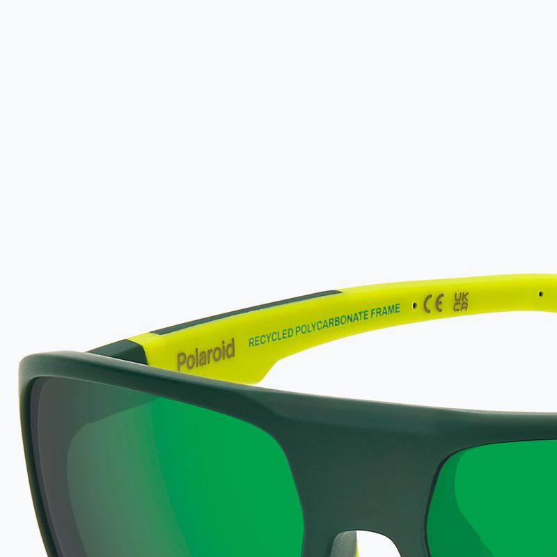 Pánské sluneční brýle Polaroid PLD 7058/S matte green/green mirror polarized high contrast 8