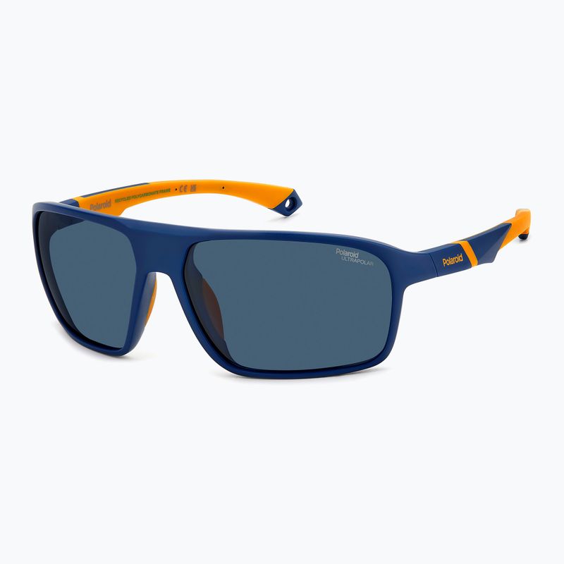 Pánské sluneční brýle Polaroid PLD 7058/S matte blue/blue polarized high contrast 2