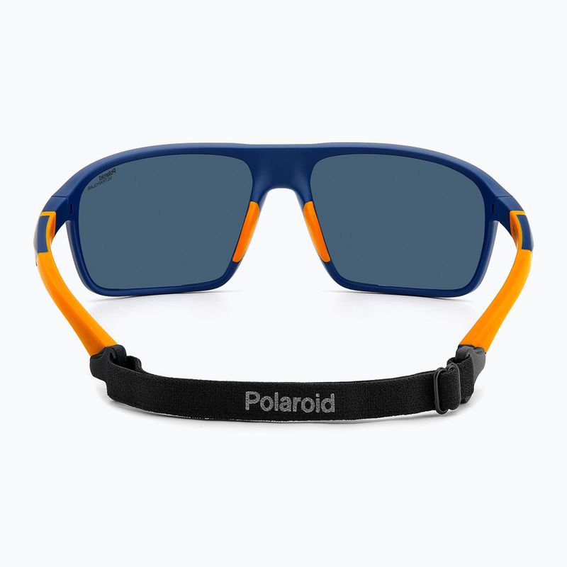 Pánské sluneční brýle Polaroid PLD 7058/S matně modré/modré polarizační brýle s vysokým kontrastem 5