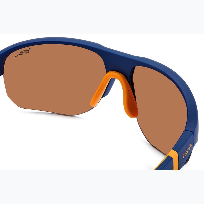 Pánské sluneční brýle Polaroid PLD 7059/S matte blue orange/brown polarized high contrast 5