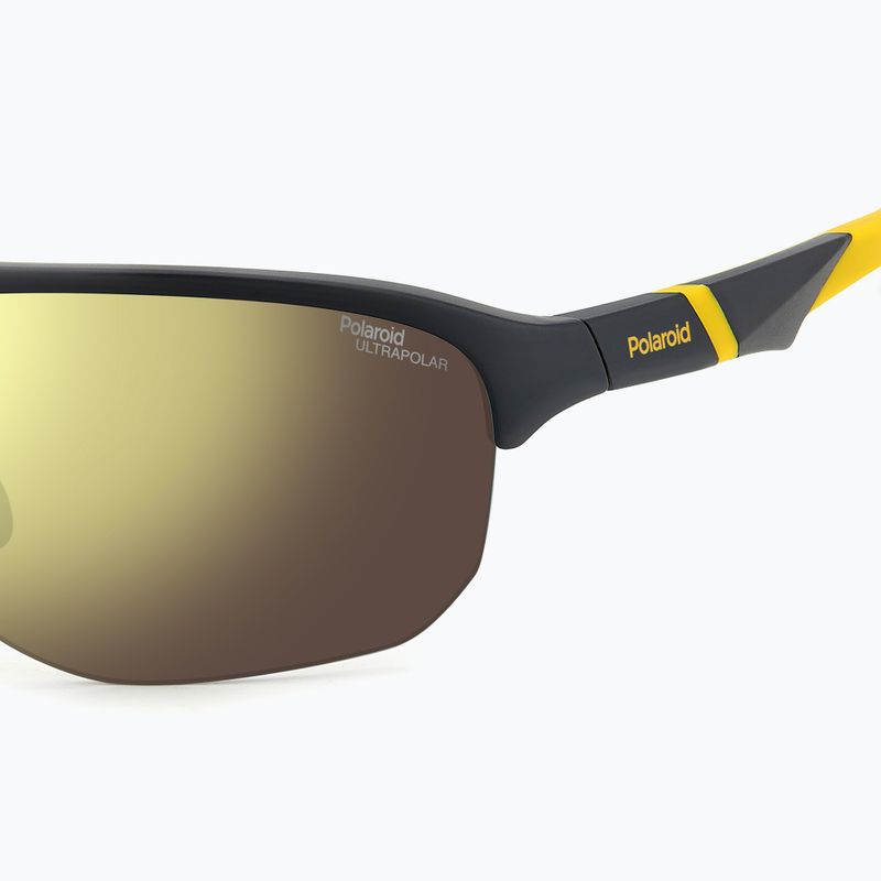 Pánské sluneční brýle Polaroid PLD 7059/S matte black yellow/gold polarized high contrast 6