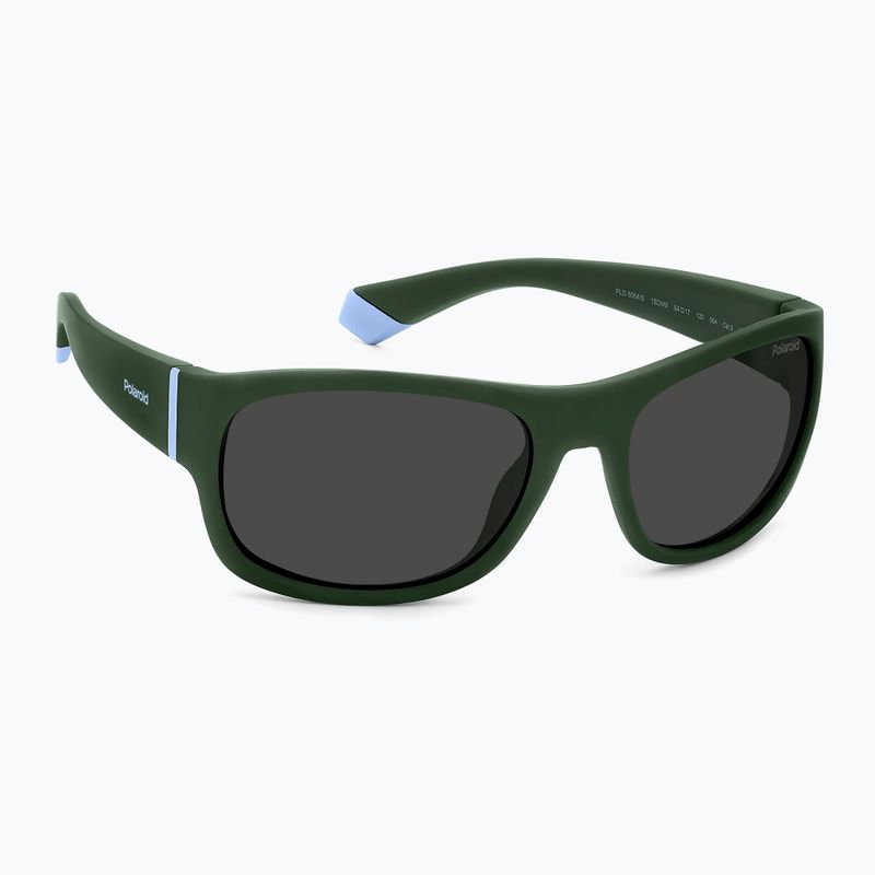 Dětské polarizační sluneční brýle Polaroid PLD 8064/S green/grey