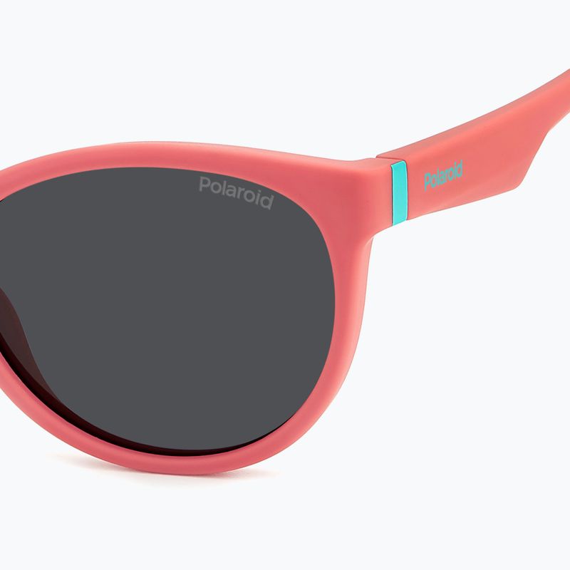 Dětské polarizační sluneční brýle Polaroid PLD 8065/S coral/grey 5