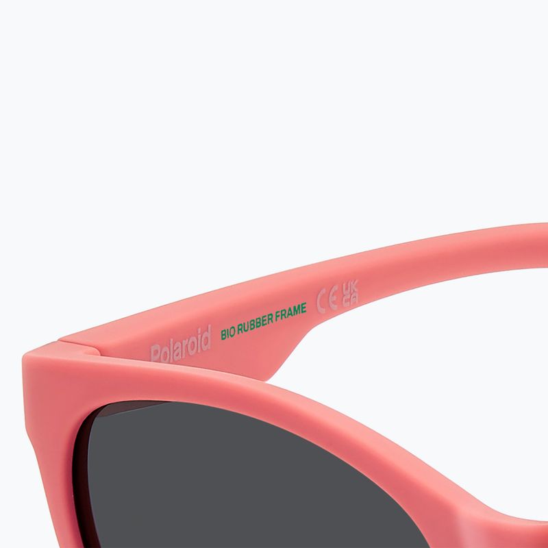 Dětské polarizační sluneční brýle Polaroid PLD 8065/S coral/grey 6