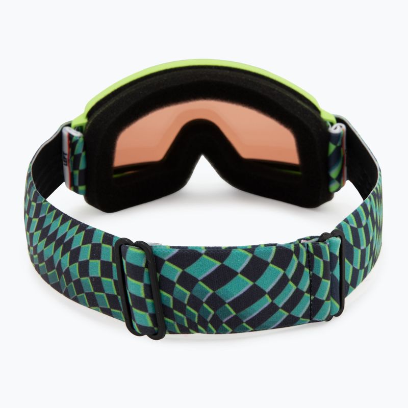 Dětské lyžařské brýle Smith Rascal Jr electric lime left turn/rc36 3