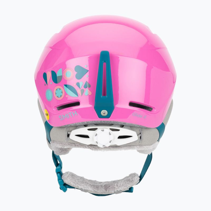 Dětská lyžařská helma Smith Glide Jr Mips vivid pink hearts 4