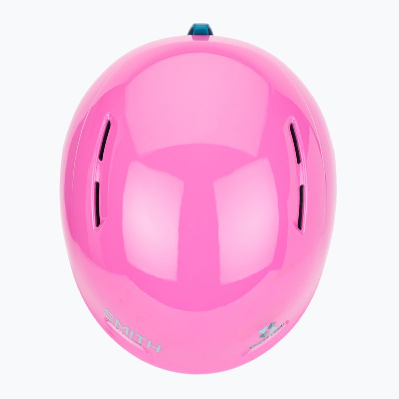 Dětská lyžařská helma Smith Glide Jr Mips vivid pink hearts 7