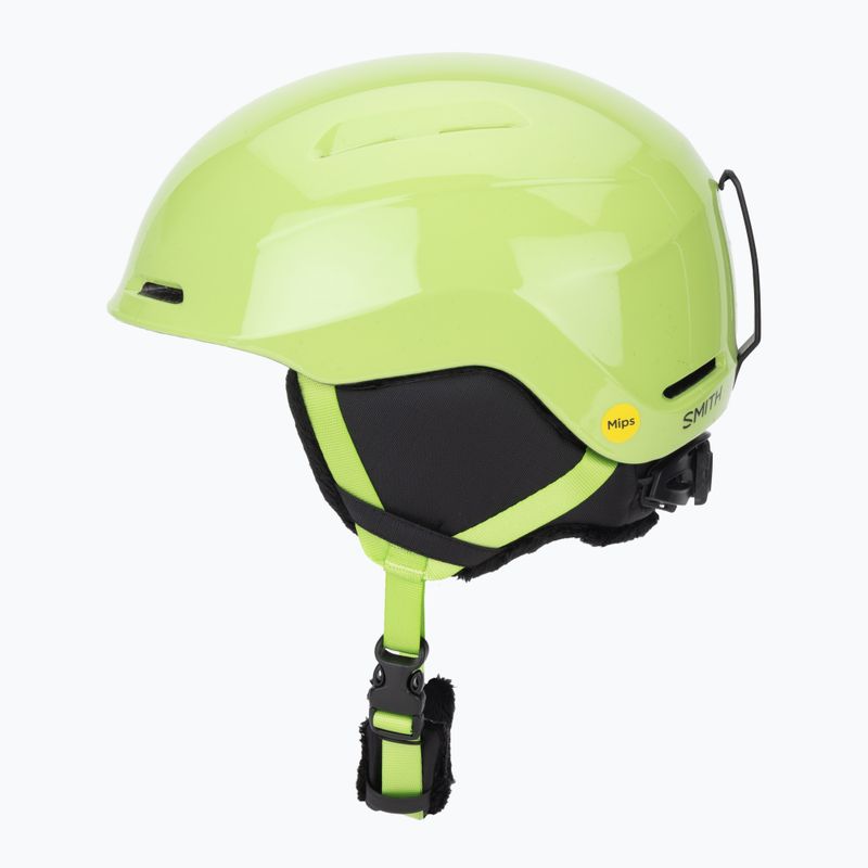 Dětská lyžařská helma Smith Glide Jr Mips electric lime 3