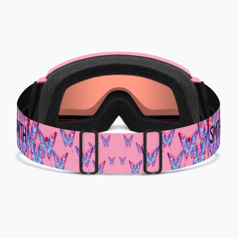 Dětské lyžařské brýle Smith Rascal Jr S2 bright pink lofi butterfly/rose copper antifog 4