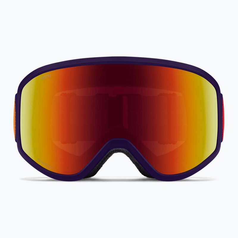 Dětské lyžařské brýle Smith Reason OTG S3 deep plum gradient/red solx mirror antifog 2