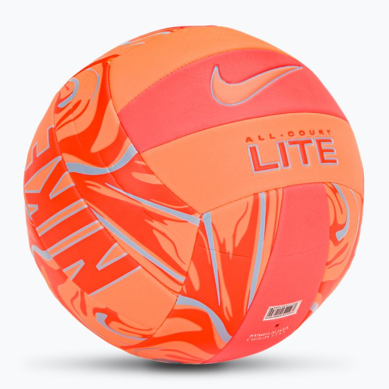 Volejbalový míč Nike All Court Lite Volleyball Deflated size 5 orange pulse/hot lava/aluminum 2