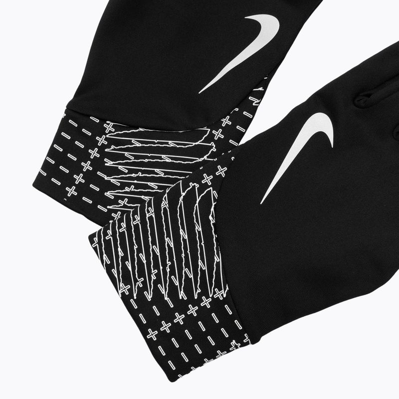 Běžecké rukavice pánské Nike Pacer Lightweight RG Reflective black/silver 5