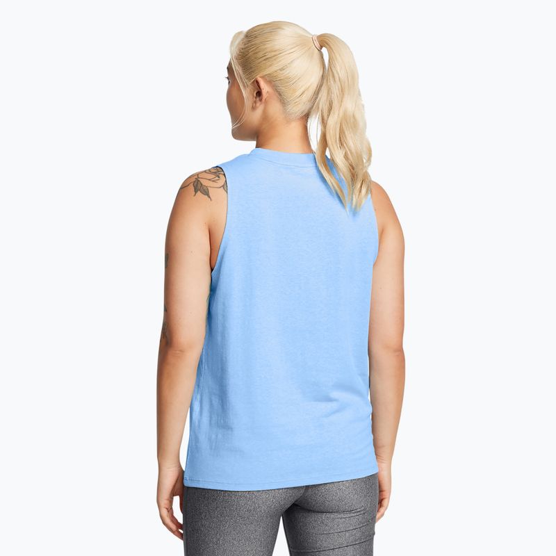 Dámské tréninkové tílko top Under Armour Rival Muscle Tank horizon blue/white 2