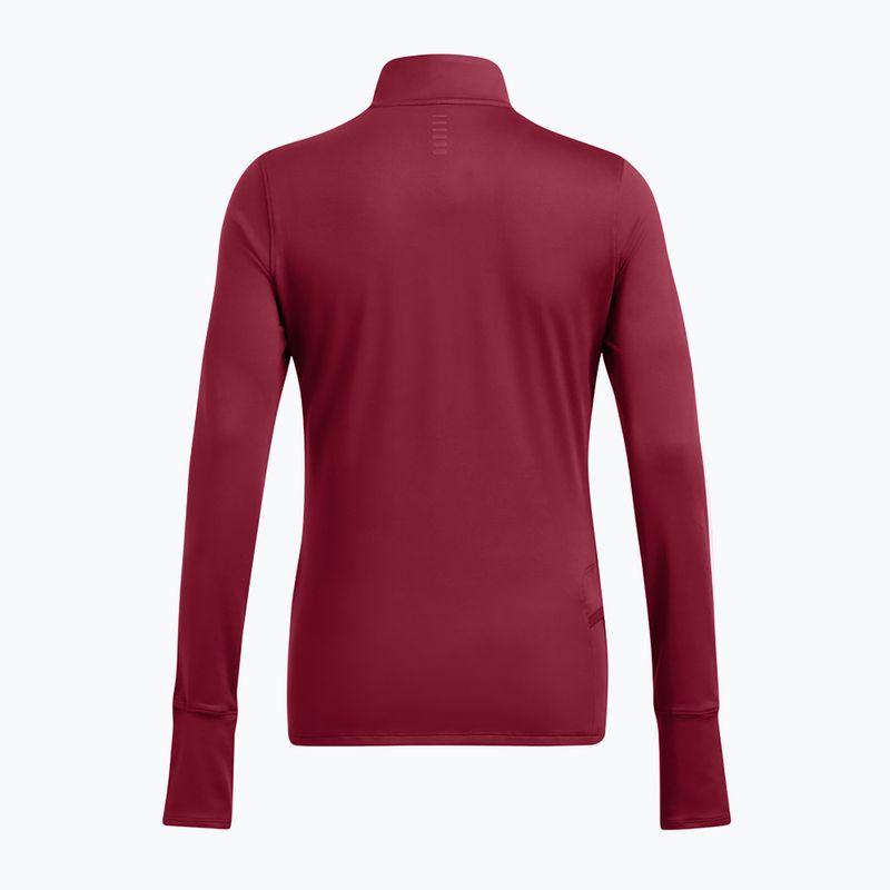 Dámské běžecké tričko  longsleeve  Under Armour Launch Pro Half Zip cardinal/reflective 2