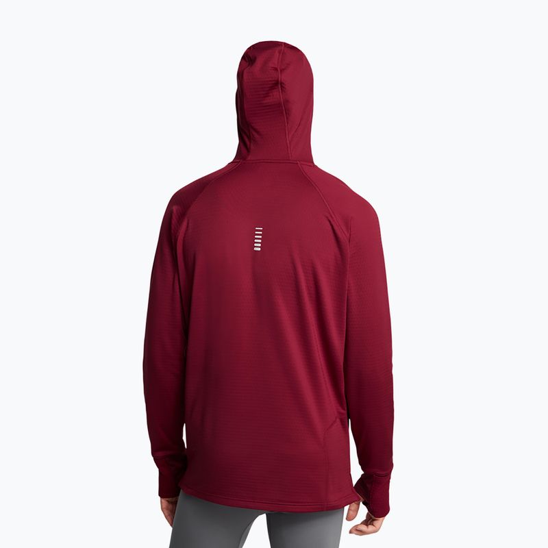 Pánská mikina  do biegania Under Armour Launch Elite CW Balaclava Hoody cardinal/reflective 2