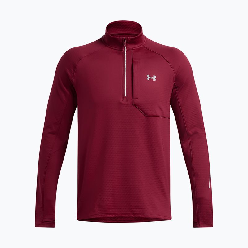 Pánská běžecká mikina Under Armour Launch Elite CW Half Zip cardinal/reflective 3