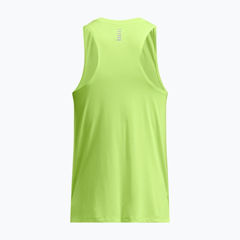 Pánské běžecké tílko Under Armour Launch Singlet morph green/reflective 4