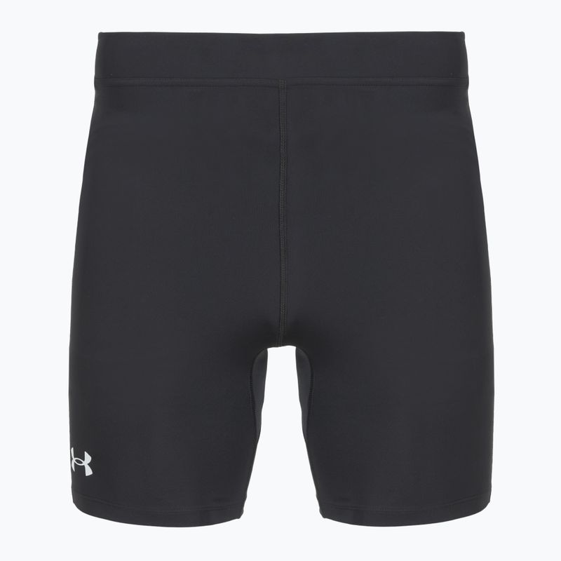 Pánské běžecké legíny Under Armour Launch Half Tights black/black/metallic silver