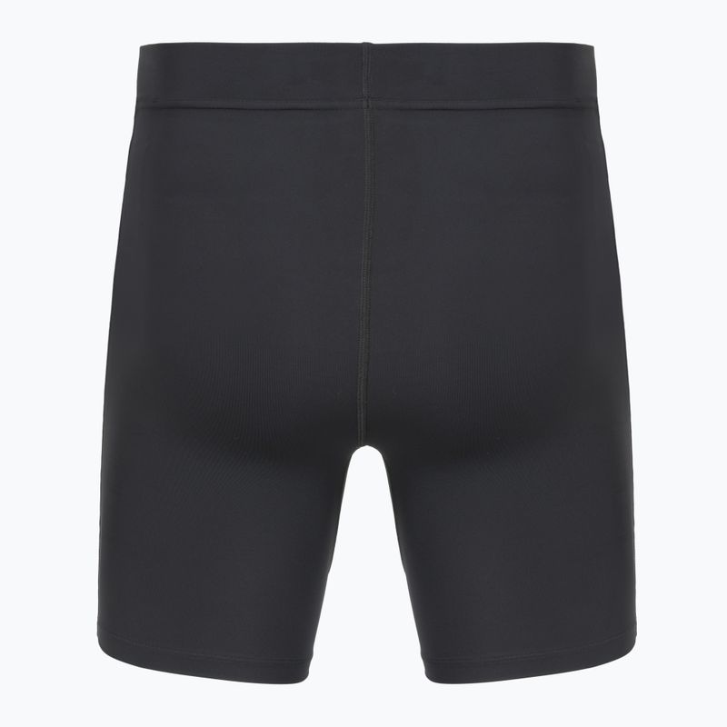 Pánské běžecké legíny Under Armour Launch Half Tights black/black/metallic silver 2