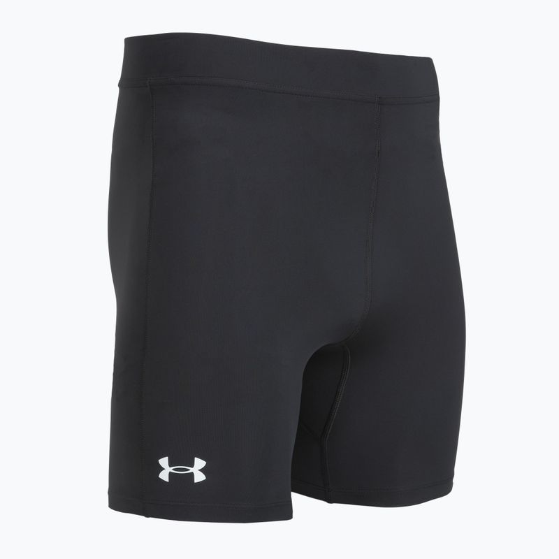 Pánské běžecké legíny Under Armour Launch Half Tights black/black/metallic silver 3